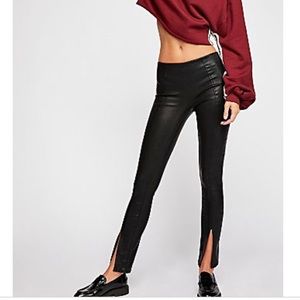 BlankNYC Vegan Leather Slit Leggings
